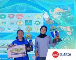 Imanda Aura Shifa Mahasiswa D3 Teknologi Laboraturium Medis Berhasil Raih Juara 3 Cabang Olahraga Voly Putri dalam Acara PORNIKES 2026 di Stikes Husada Jombang.
