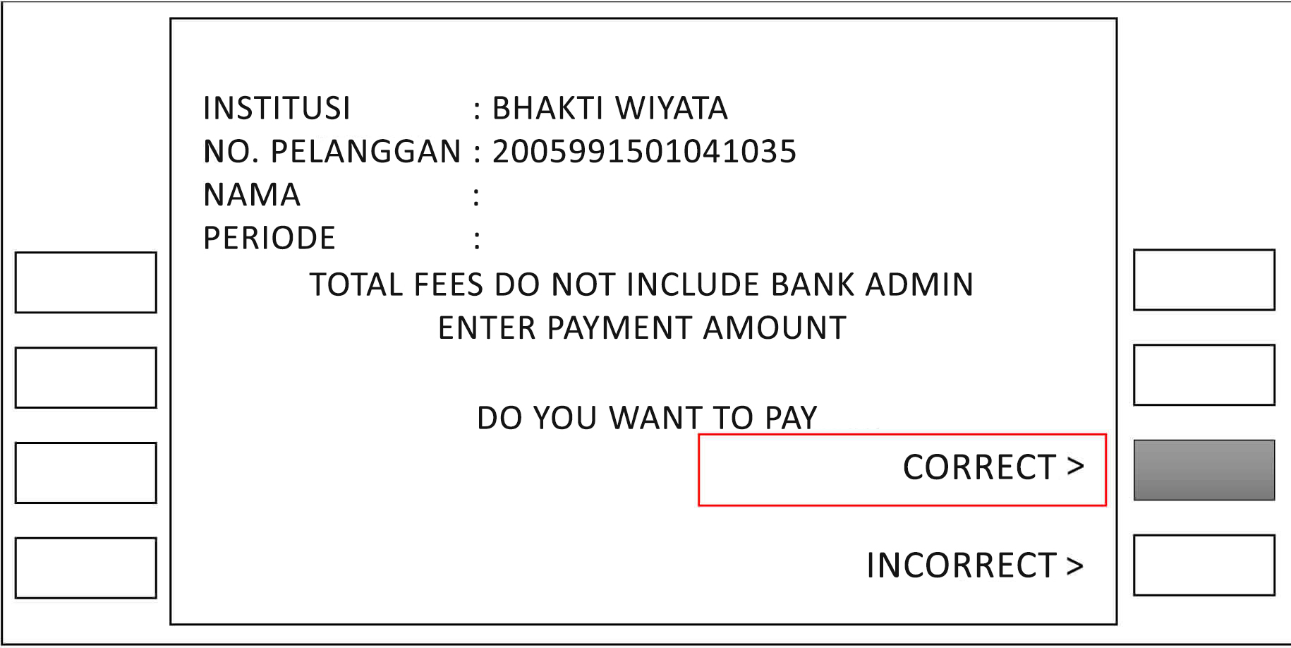 payment via ocbc atm machine step 6