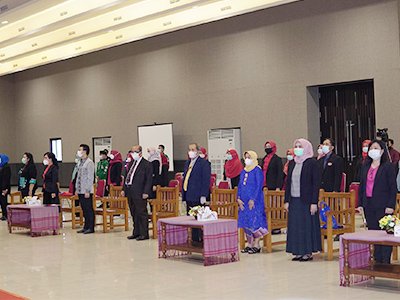 Rektor IIK BHAKTA Lantik 84 Pejabat Struktural Baru Periode 2021-2025