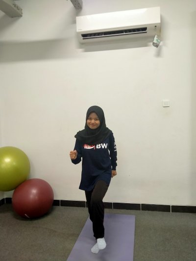 Tahap 2: Lari di tempat