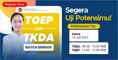 Layanan TOEP & TKDA PLTI Batch Juli 2022