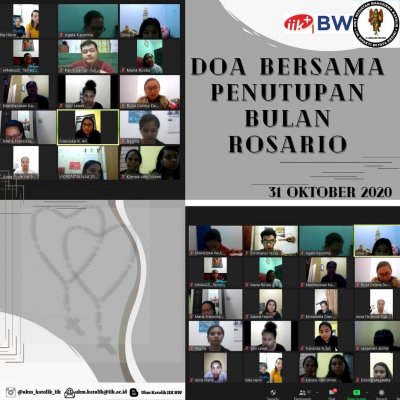Doa Bersama Penutupan Bulan Rosario Oktober 2020