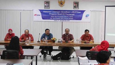 LAM-PTKes Laksanakan Asesmen Lapangan untuk Prodi D3 Fisioterapi IIK Bhakti Wiyata Kediri  