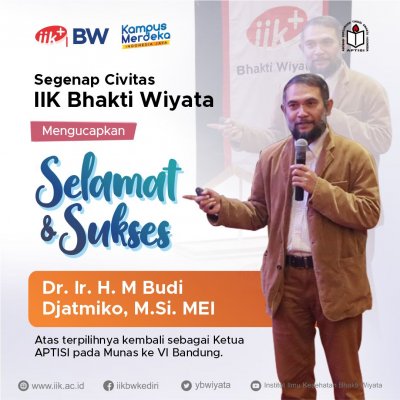 Selamat Atas Terpilihnya Dr. Ir. H. M. Budi Djatmiko, M.Si., MEI sebagai ketua APTISI