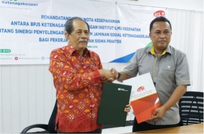 IIK Bhakti Wiyata Resmi Jalin Kerjasama dengan BPJS Ketanagakerjaan