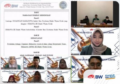 DPM IIK BW Selenggarakan Musyawarah dan Pengesahan AD/ART dan GBHK 2020/2021