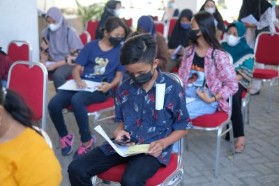 Peserta vaksinasi kali ini mencapai 200 peserta
