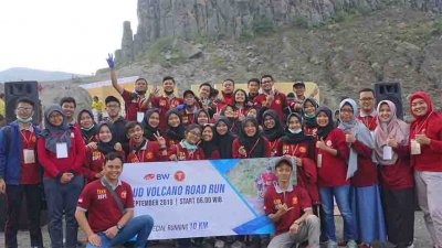 UKM Sport Fisioterapi IIK BW Terlibat di Event Internasional Kediri Vulcano Road Run 2019