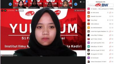 Prosesi yudisium Fakultas Farmasi IIK BW berlangsung khidmad meskipun dilaksanakan secara online.