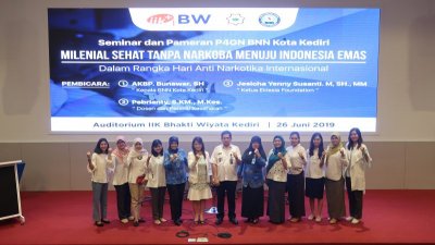 Peringati Hari Anti Narkoba, BNN Kota Kediri dan IIK Bhakti Wiyata Kediri Gelar Seminar Anti Narkoba