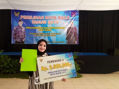 Mahasiswa D3 Teknik Gigi IIK BW Menjadi Runner Up Duta Baca Kota Kediri 2019
