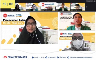 Mahasiswa Co-Ast IIK Bhakta Jalani Pengambilan Janji Profesi Dokter Gigi 